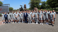 Делегация «Динамо-Брест» возложила цветы к памятнику героям-пограничникам