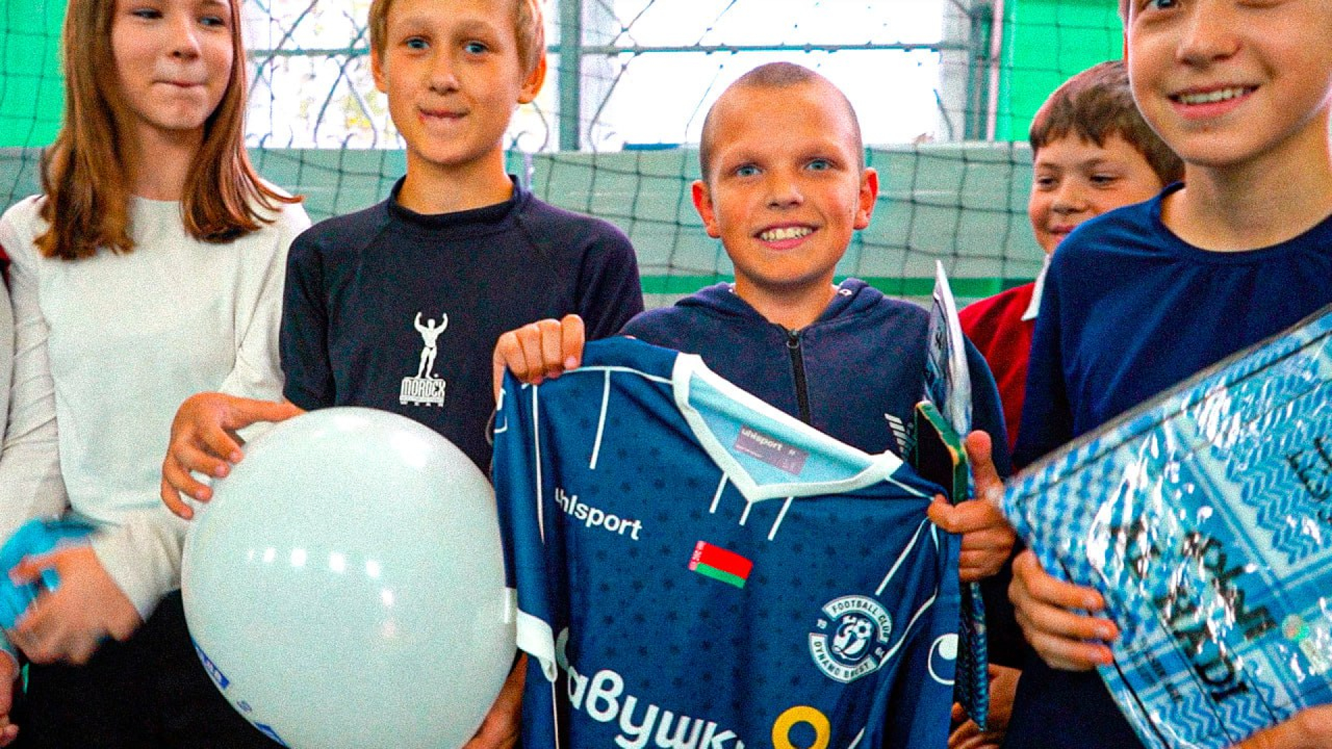 Футболисты «Динамо-Брест» в школе: визит в Клейники